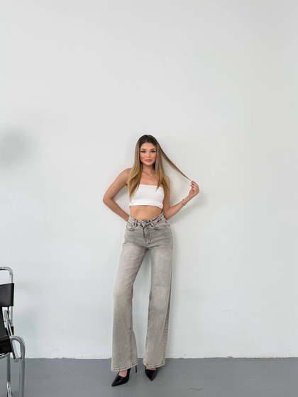 Kadın Slouchy Jeans Pantolon