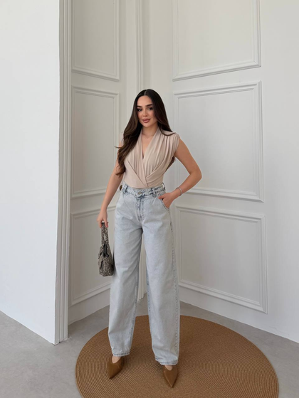 Kadın Baggy Jean Pantolon