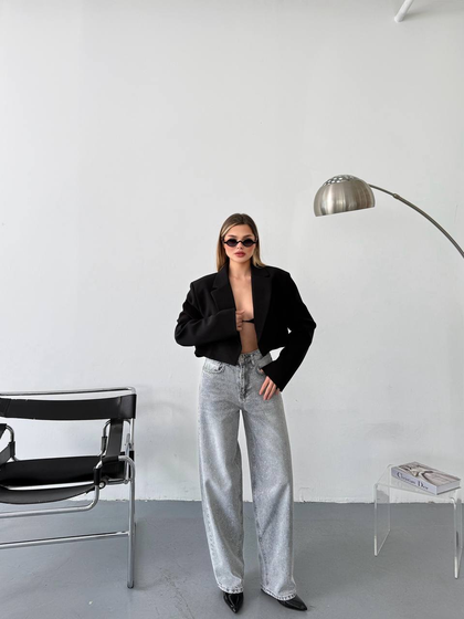 Kadın Baggy Jean Pantolon