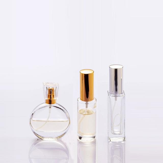 Perfume glass bottles with spray pump