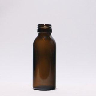 Amber syrup glass bottle