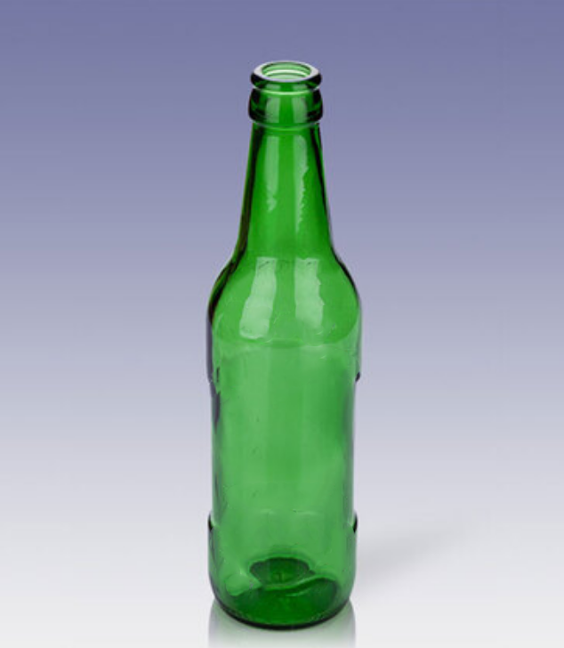 Green beer glass bottle
