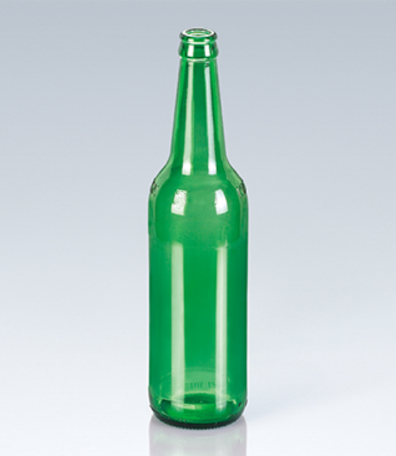 Green beer glass bottle