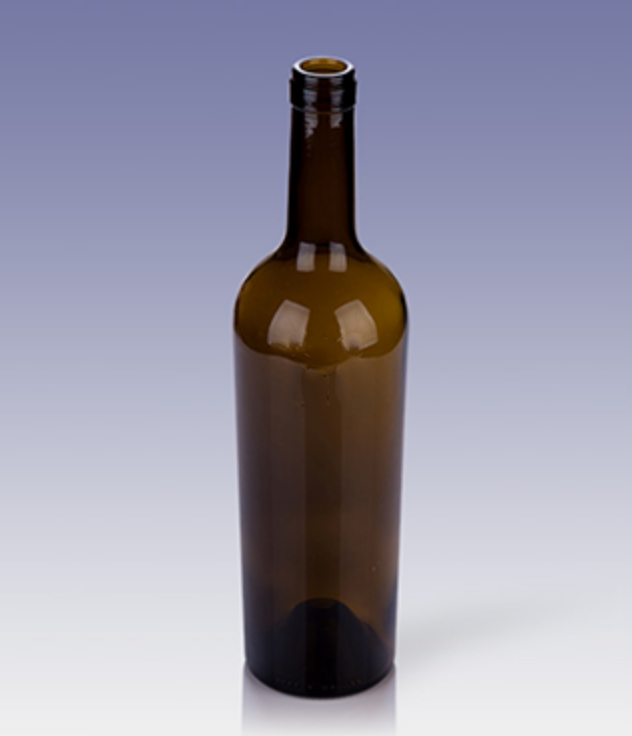 Bordeaux glass wine bottles