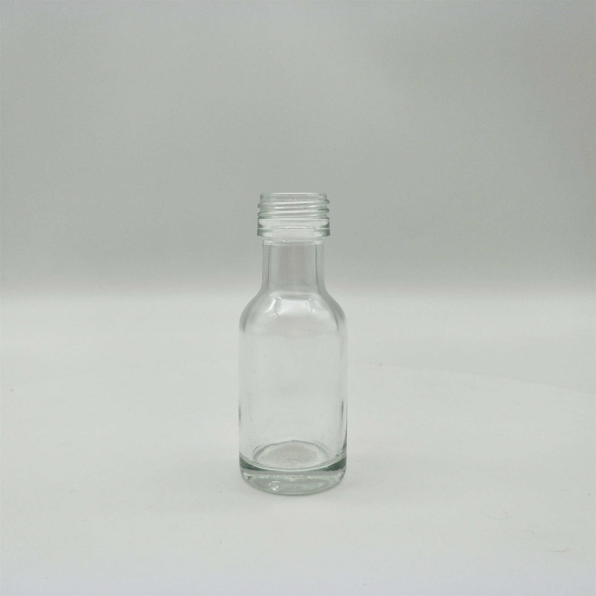 Clear glass bottles