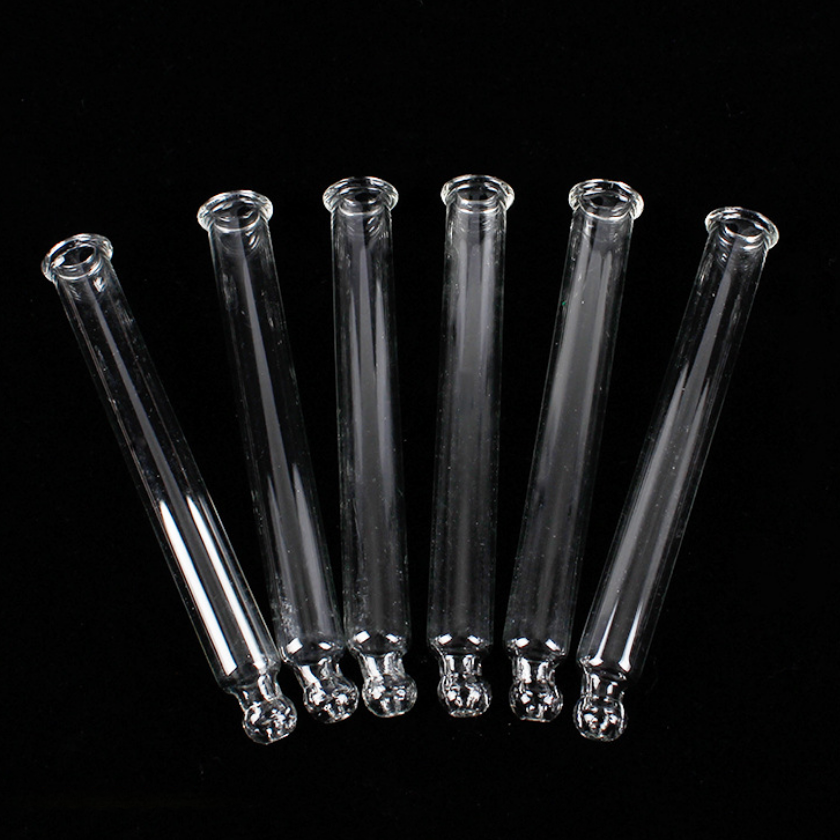 Elbow round head glass dropper