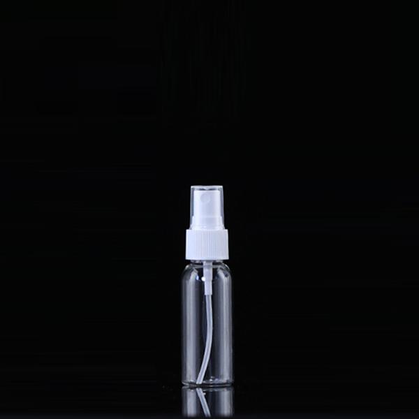 Clear PET plastic spray bottles