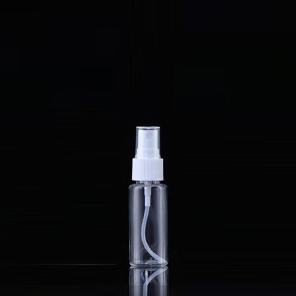 Clear PET plastic spray bottles