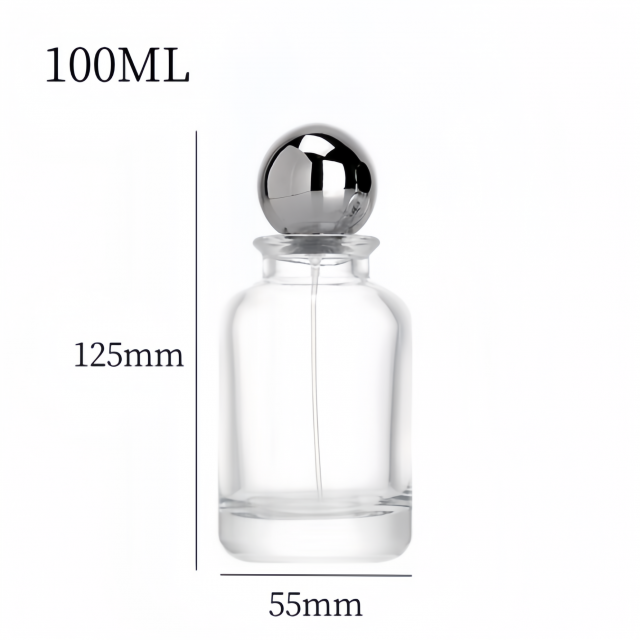 Cylindrical Glass Bottle Perfume Bottle