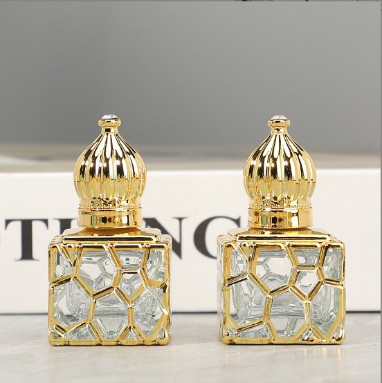 Essential Oil Roll On Glass Bottle With Metal Roll