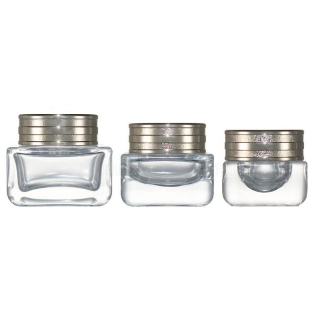Skin Care Cosmetic Packaging Glass Cream Jar