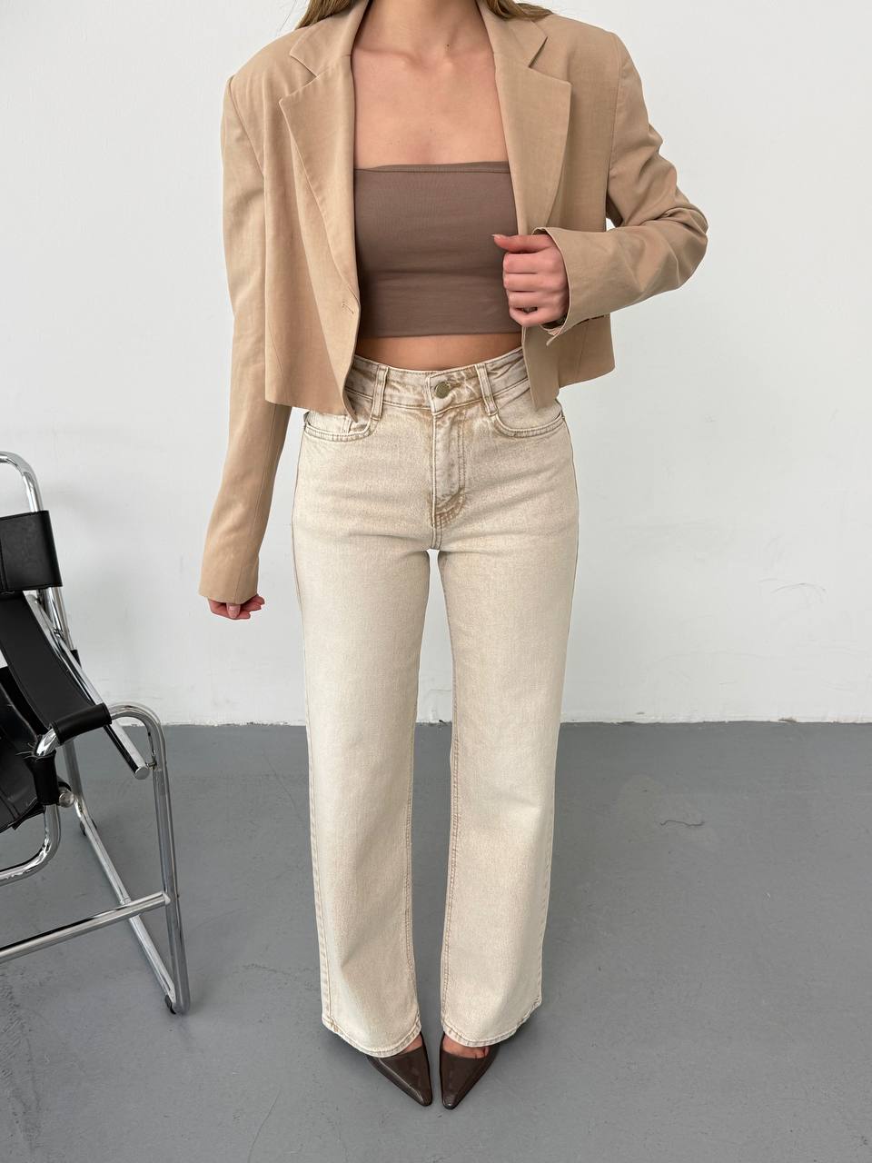 Kadın Slouchy Jeans Pantolon