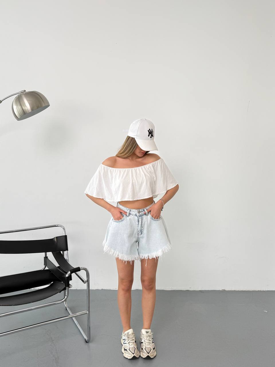 Kadın Baggy Jean Şort